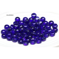 NEW! 10 Preciosa Cobalt Blue 2 Hole Czech Candy Beads 8mm ~ FREE BEADS